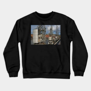 Cranes at Bristol Docks Crewneck Sweatshirt